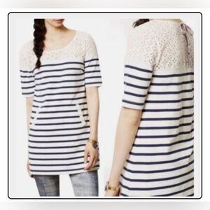 Anthropologie Postmark Jola Stripe Tunic Dress Top Size Extra Large